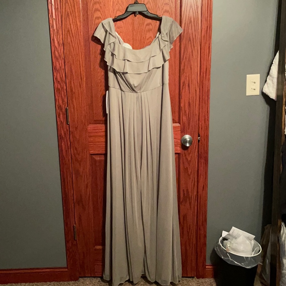 Azazie Silver bridesmaid dress!